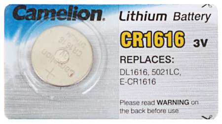 Батарейка литиевая дисковая Camelion Lithium , CR1616, 3V