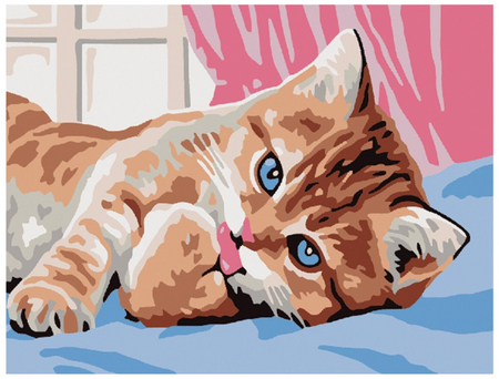 Картина по номерам «Юнландия», 15*20 см, «Котёнок» Картина по номерам «Юнландия», 15*20 см, «Котёнок»