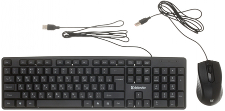 Клавиатура и мышь Defender Dakota C-270, USB, проводные, черные