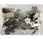 Клип для бейджа на ремешке «Комус», 10 шт., пластик + металл (без булавки)