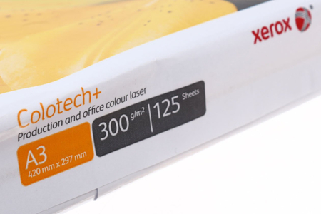 Бумага офисная Xerox Colotech+ Uncoated (без покрытия), А3 (297*420 мм), 300 г/м2, 125 л.