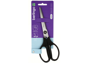 Ножницы канцелярские Berlingo Easycut 100, 200 мм, ручки черные Ножницы канцелярские Berlingo Easycut 100, 200 мм, ручки черные
