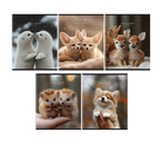 Тетрадь общая А5, 96 л. на скобе BG «Крошечный мир», 162×200 мм, клетка, ассорти