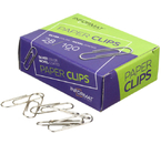 Скрепки проволочные inФормат, 28 мм, 100 шт., округлые, никелированные