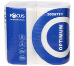 Бумага туалетная Focus Optimum, 4 рулона, ширина 95 мм, белая Бумага туалетная Focus Optimum, 4 рулона, ширина 95 мм, белая
