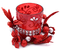 Набор декоративных свечей в подсвечниках Darvish «Арома», 2 шт., 9*6,5 см, бордовые