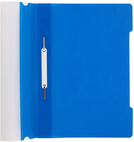 Папка-скоросшиватель пластиковая А4 «Бюрократ» Economy, толщина пластика 0,10 мм, синяя