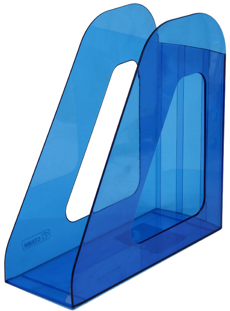 Лоток вертикальный «Стамм. Фаворит», 240*230*90 мм, тонированный синий