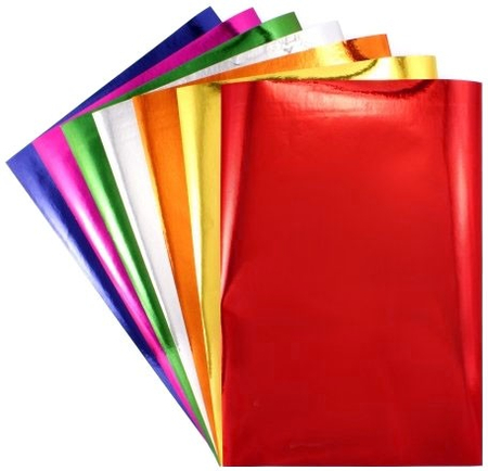 Бумага цветная односторонняя А4 ламинированная «Каляка-Маляка», 7 цветов, 7 л., металлик