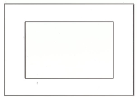 Паспарту картонное «Палитра», 10*15 (15*21) см, бирюзовое