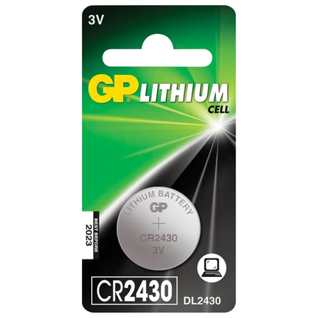 Батарейка литиевая дисковая GP Lithium Cell, CR2430, 3V Батарейка литиевая дисковая GP Lithium Cell, CR2430, 3V