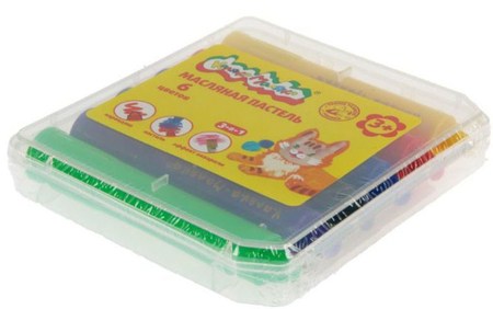 Пастель масляная детская «Каляка-Маляка», 6 цветов