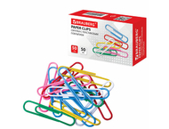 Скрепки цветные полимерные Brauberg Standard+