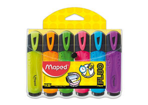 Набор маркеров-текстовыделителей Maped Fluo Pep's Classic, 6 цветов