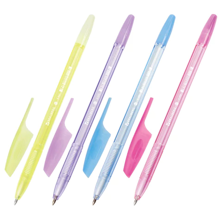 Ручка шариковая Brauberg X-333 Pastel, корпус тонированный ассорти, стержень синий Ручка шариковая Brauberg X-333 Pastel, корпус тонированный ассорти, стержень синий