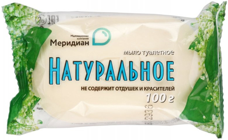 Мыло туалетное «Меридиан», 100 г, «Натуральное» Мыло туалетное «Меридиан», 100 г, «Натуральное»