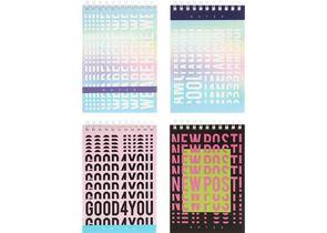 Блокнот на гребне BG А6, 100×140 мм, 60 л., клетка, New Post, ассорти