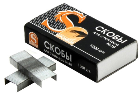 Скобы для степлеров Sponsor , №10, 1000 шт. Скобы для степлеров Sponsor , №10, 1000 шт.
