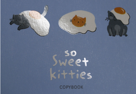 Тетрадь общая А5, 48 л. на cкобе BG Sweet Kitty, 165*205 мм, клетка, ассорти