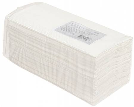 Полотенца бумажные «Интерпапер», 1 пачка, ширина 220 мм, белые
