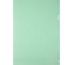 Папка-уголок пластиковая Silwerhof Eco А4, толщина пластика 0,12 мм, зеленая