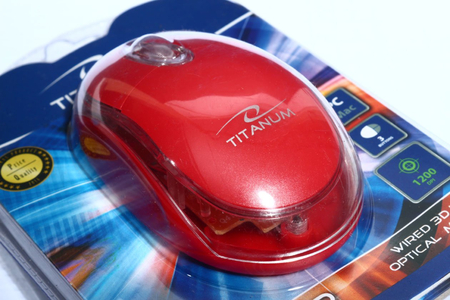 Мышь компьютерная Titanum Raptor TM102K, USB, проводная, красная Мышь компьютерная Titanum Raptor TM102K, USB, проводная, красная