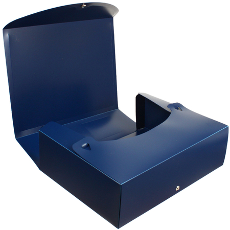 Короб архивный пластиковый на кнопке Attache, корешок 100 мм, 330*245*101 мм, синий