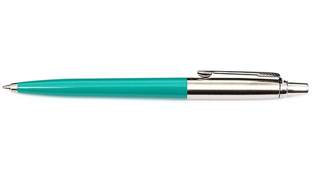Ручка подарочная шариковая Parker Jotter Tactical, корпус серебристо-зеленый