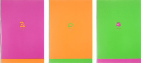 Тетрадь общая А4, 80 л. на скобе BG Monocolor. Chat, 205*297 мм, клетка, ассорти