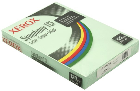 Бумага офисная цветная Xerox Symphony TCF, А4 (210*297 мм), 120 г/м2, 250 л., мята Бумага офисная цветная Xerox Symphony TCF, А4 (210*297 мм), 120 г/м2, 250 л., мята