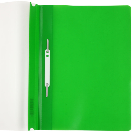 Папка-скоросшиватель пластиковая А4 OfficeSpace, толщина пластика 0,16 мм, зеленая