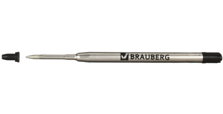 Стержень для шариковых автоматических ручек Brauberg 98 OBP, 98 мм, пулевидный, черный