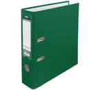 Папка-регистратор Deli «Эко» с односторонним ПВХ-покрытием, корешок 75 мм, зеленый