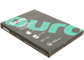 Пленка для ламинирования Buro, А4 (216×303 мм), 125 мкм, глянец, 100 шт.