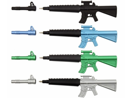 Ручка шариковая сувенирная «Автомат», корпус ассорти, стержень синий