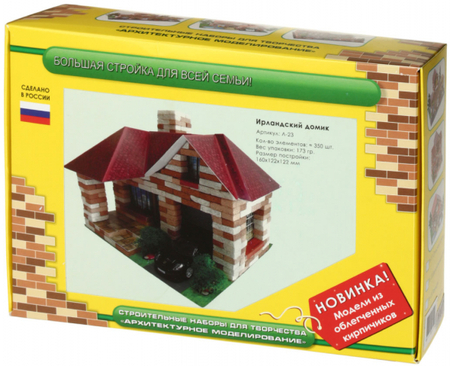 Конструктор из кирпичиков «Домик», 350 элементов, «Ирландский домик» Конструктор из кирпичиков «Домик», 350 элементов, «Ирландский домик»