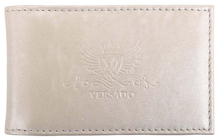 Визитница из натуральной кожи Versado 073.1, 65*110 мм, 1 карман, 16 листов, бежевая Визитница из натуральной кожи Versado 073.1, 65*110 мм, 1 карман, 16 листов, бежевая