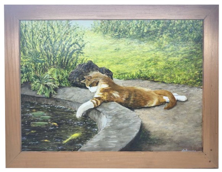 Картина «Кот» №2609 (Джонс А.С.), 30*40 см, холст, масло