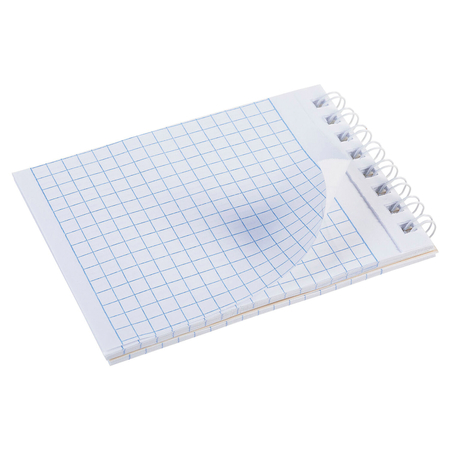 Блокнот на гребне Hatber А7, 75*105 мм, 40 л., клетка, «Мой любимый блокнот», ассорти