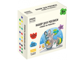 Набор для росписи «Три Совы», «Кошка на рыбалке», 5+ Набор для росписи «Три Совы», «Кошка на рыбалке», 5+