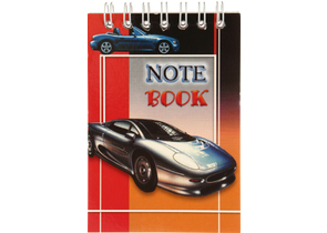 Блокнот на гребне А7, 70×100 мм, 48 л., клетка, «Машина» Блокнот на гребне А7, 70×100 мм, 48 л., клетка, «Машина»