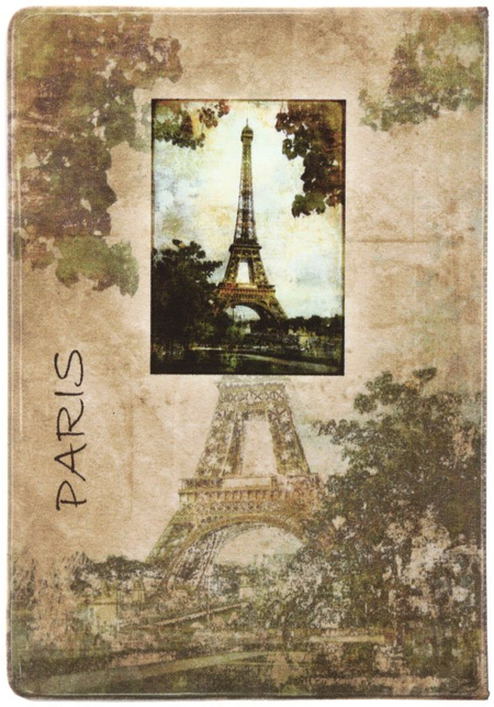 Обложка для паспорта ABC, 132*186 мм, «Эйфелева башня»