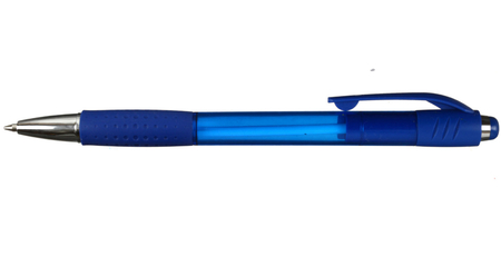 Ручка шариковая автоматическая Brauberg Super, корпус синий, стержень синий