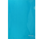 Папка-уголок пластиковая Brauberg Super А4+, толщина пластика 0,18 мм, синяя Папка-уголок пластиковая Brauberg Super А4+, толщина пластика 0,18 мм, синяя