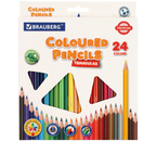 Карандаши цветные Brauberg Premium, 24 цвета, длина 175 мм
