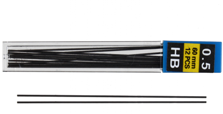 Грифели для автоматических карандашей HX-9858, толщина грифеля 0,5 мм, твердость ТМ, 12 шт. Грифели для автоматических карандашей HX-9858, толщина грифеля 0,5 мм, твердость ТМ, 12 шт.