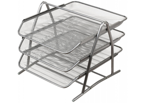 Лоток горизонтальный 3 секции, 350×270×250 мм, серебристый