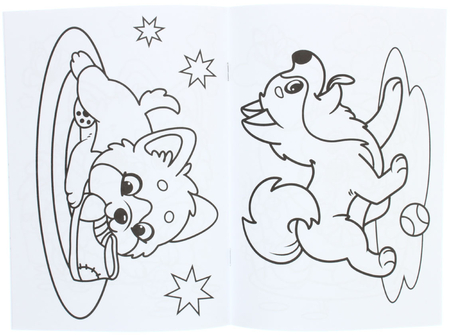 Раскраска для малышей «Моя Гав/Мяу раскраска», 165*230 мм, 8 л., ассорти