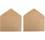 Конверт почтовый 229×324 мм (C4) Brauberg, декстрин, чистый, крафт, треугольный клапан
