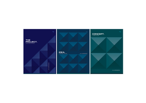 Тетрадь общая А4, 60 л. на скобе BG Monocolor. Corporate Identity, 205×295 мм, клетка, ассорти